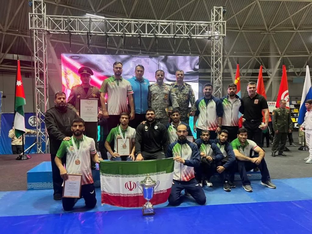 نایب قهرمانی تیم ملی کشتی پایوران نیروهای مسلح جمهوری اسلامی ایران