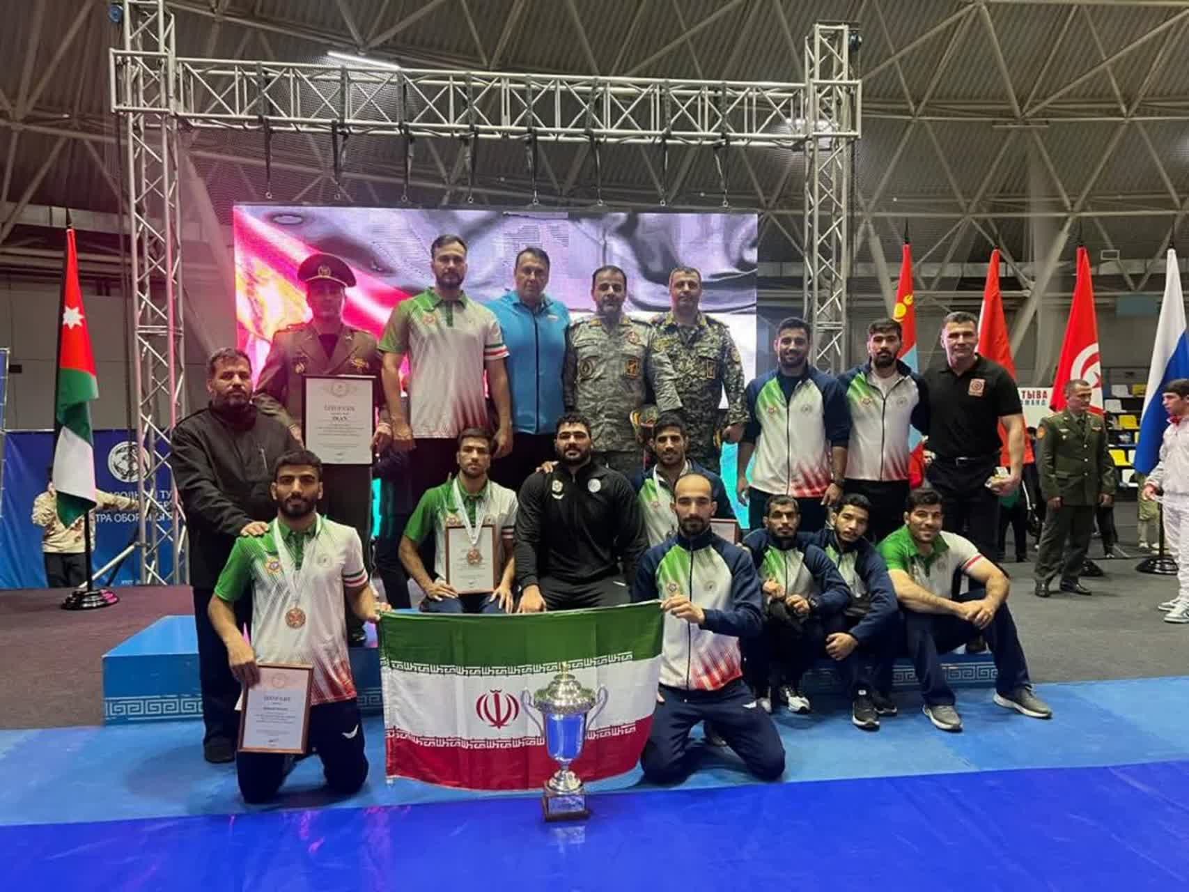 نایب قهرمانی تیم ملی کشتی پایوران نیروهای مسلح جمهوری اسلامی ایران