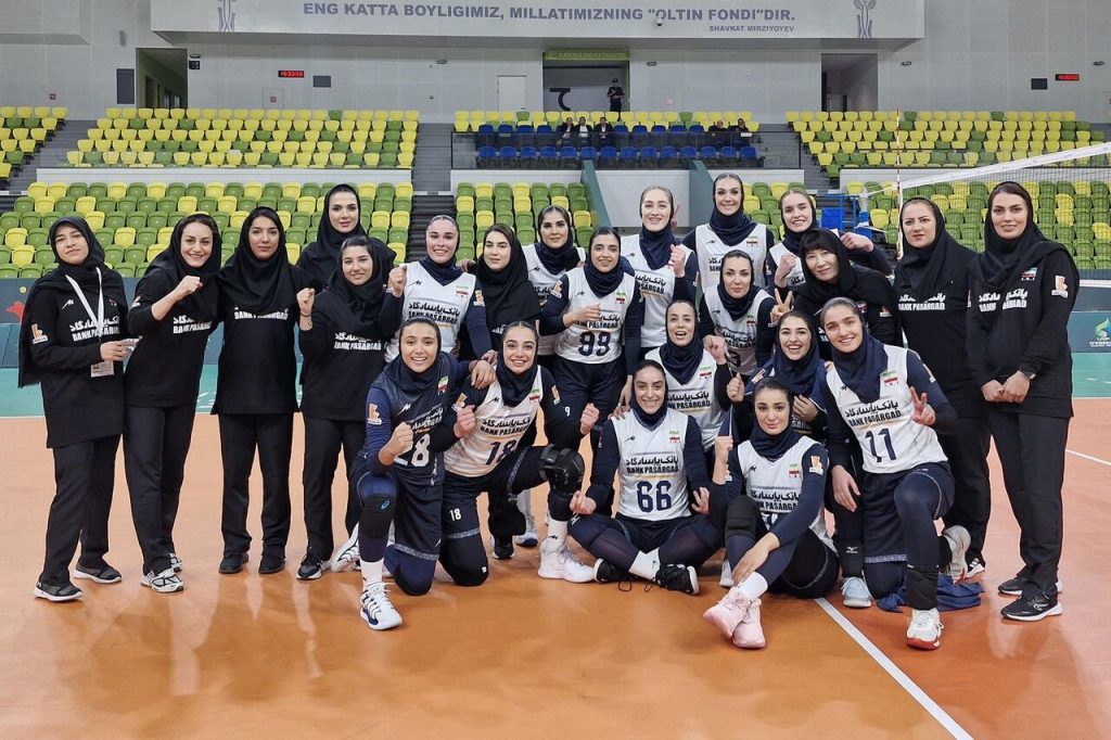 والیبال بانوان ایران بر قله آسیای مرکزی