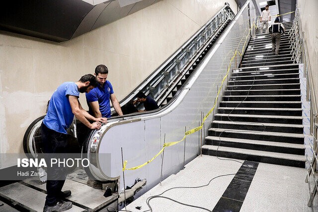 پله‌برقی‌های مترو به ۱۳۵۶ دستگاه رسید