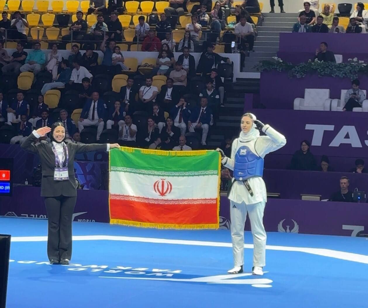 حنا دختری با مدال زرین/ سلطانیان سومین طلایی ایران در تکواندو نوجوانان جهان