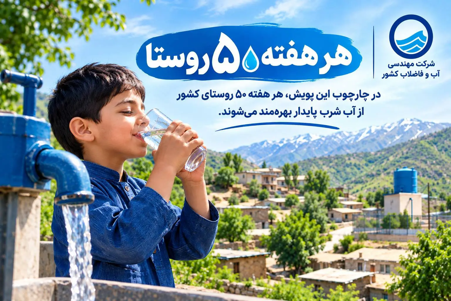 آبرسانی به ۵۳۸۲ روسـتا تـکمیل شد